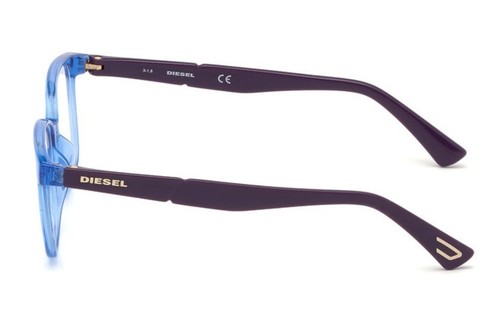 Diesel DL5300 Blue Crystal 090 Plastic Optical Eyeglasses Frame 49-16-130 Kids - Picture 3 of 3