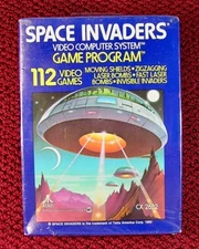 Atari 2600 - SPACE INVADERS , Sealed in Plastic,  1978 MINT