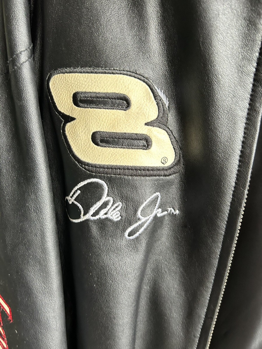 Vintage Dale Earnhardt Jr #8 Chase Wilsons Leather Budweiser NASCAR XL  Jacket