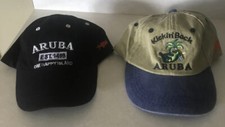 Aruba One Happy Island Youth/Toddler Baseball Cap Hat Adjustable Lot Of 2
