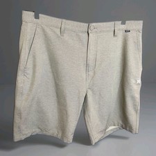 Hurley Hybrid Spacedye Walk Shorts Men's 36 Sage Green Stretch Bermuda