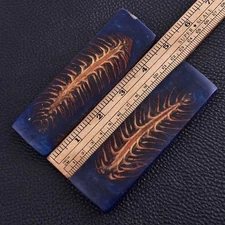 Custom Made Pine Cones Resin Pair Scales For Knife Making Handle