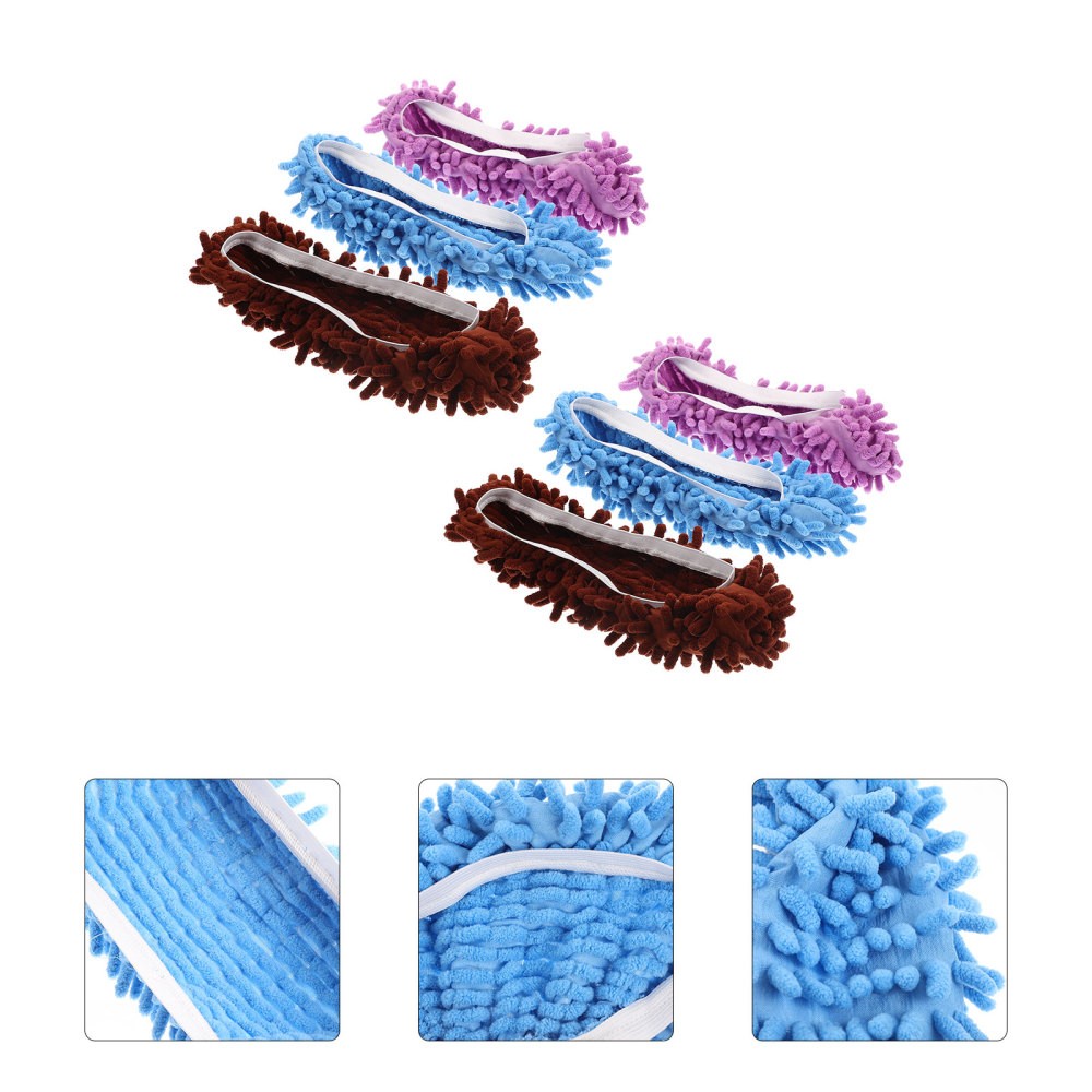 APL 3 Paia Copripantofole Calde Lavabili Spazzatrice per Bagno Pavimento