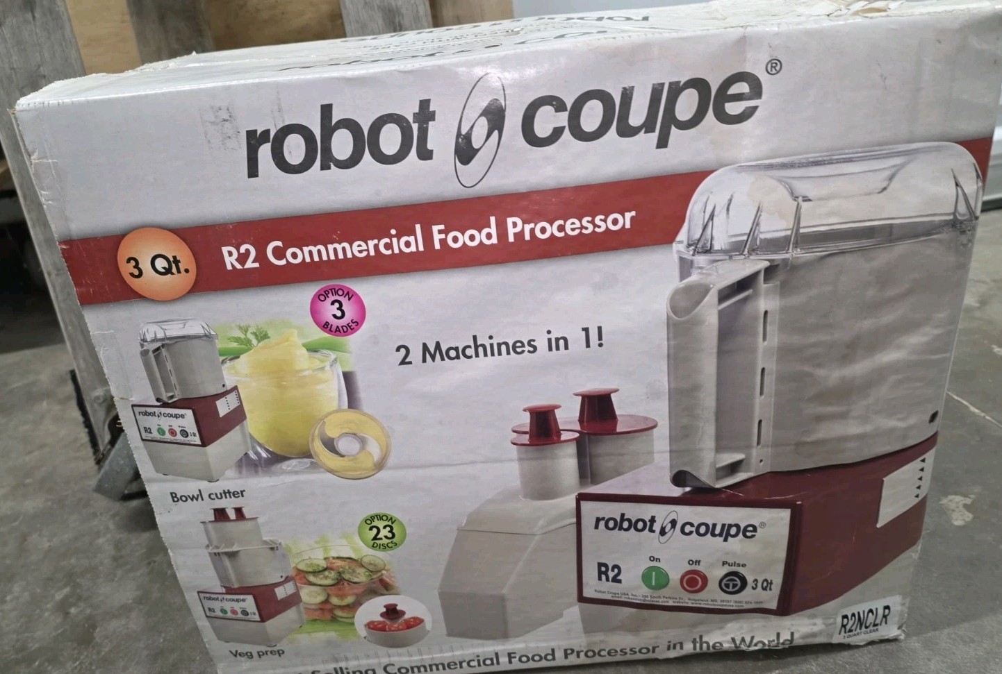 Robot Coupe R2N CLR Continuous Feed Combination Food Processor 