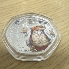 Peter Rabbit Mr Jeremy Fisher Solomon Islands 2024 50 Cents Coin