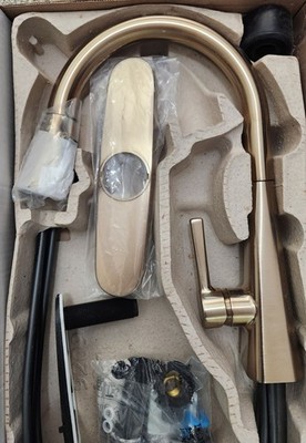 Delta 19802Z-CZ-DST Lenta Pull-Down Sprayer Champagne Bronze Kitchen Faucet