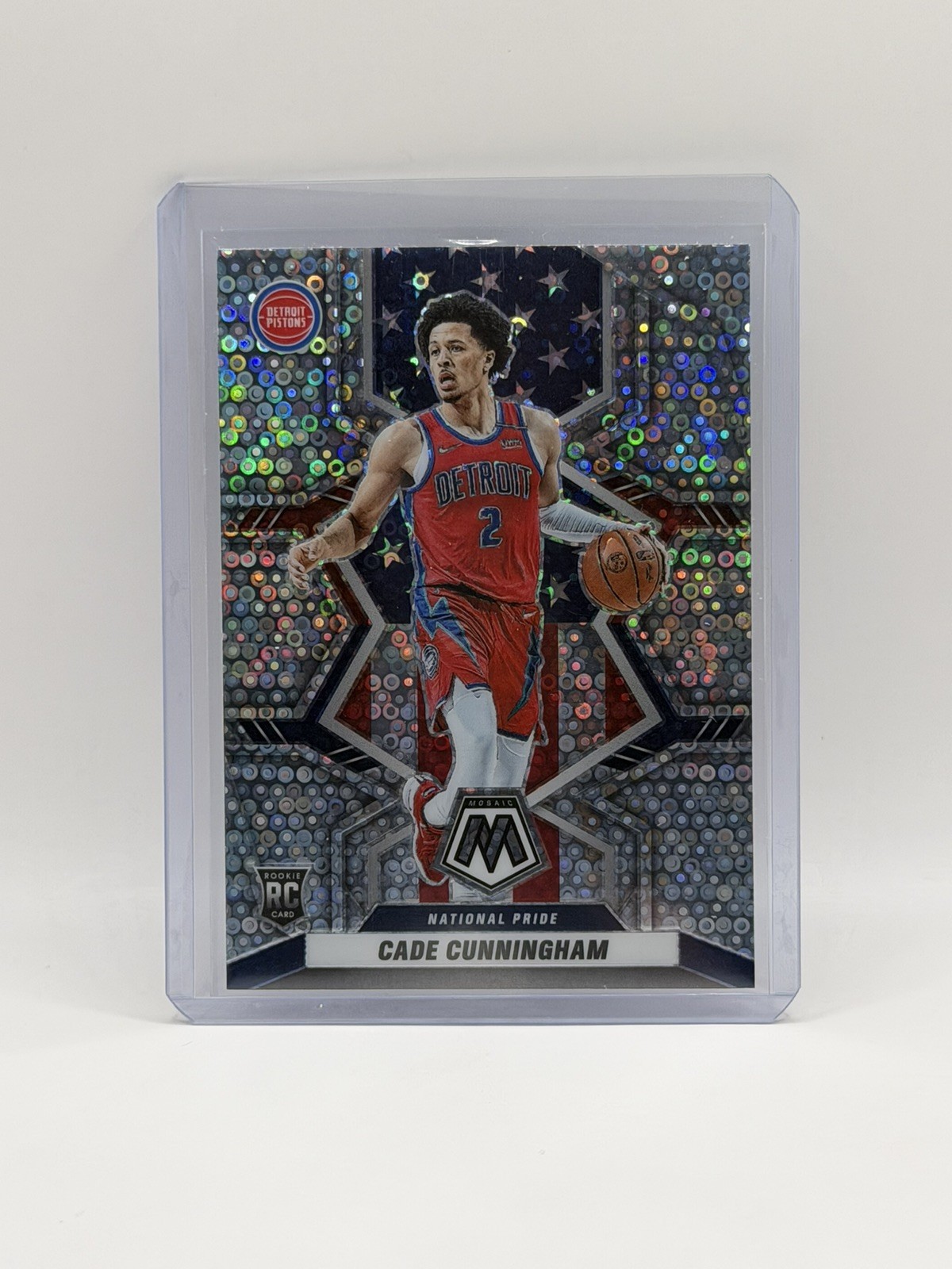 2021-22 Mosaic Fast Break Cade Cunningham Disco Prizm #203 Detroit Pistons RC