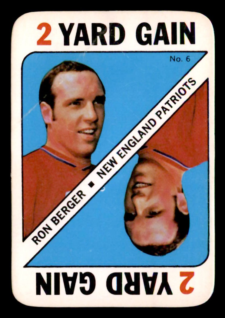 1971 Topps #6 Ron Berger NR-MINT New England Patriots