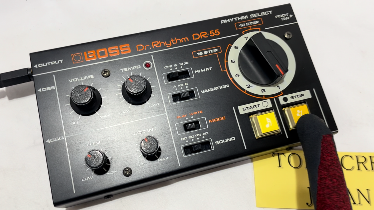 BOSS DR-55 Rhythm Machine Drum Machine Used Working ok From JAPAN