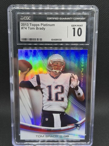 Tom Brady #74 2013 Topps Platinum card