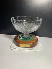 Webhannet Gold Club 1993 Flight Winner Trophy Crystal Bowl - Cut Glass