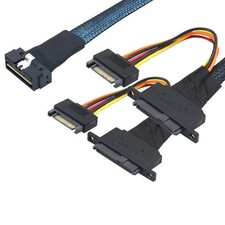 LP SlimSAS 8X SFF-8654 8i 74Pin to SFF-8639 U.2 NVMe Adapter Cable