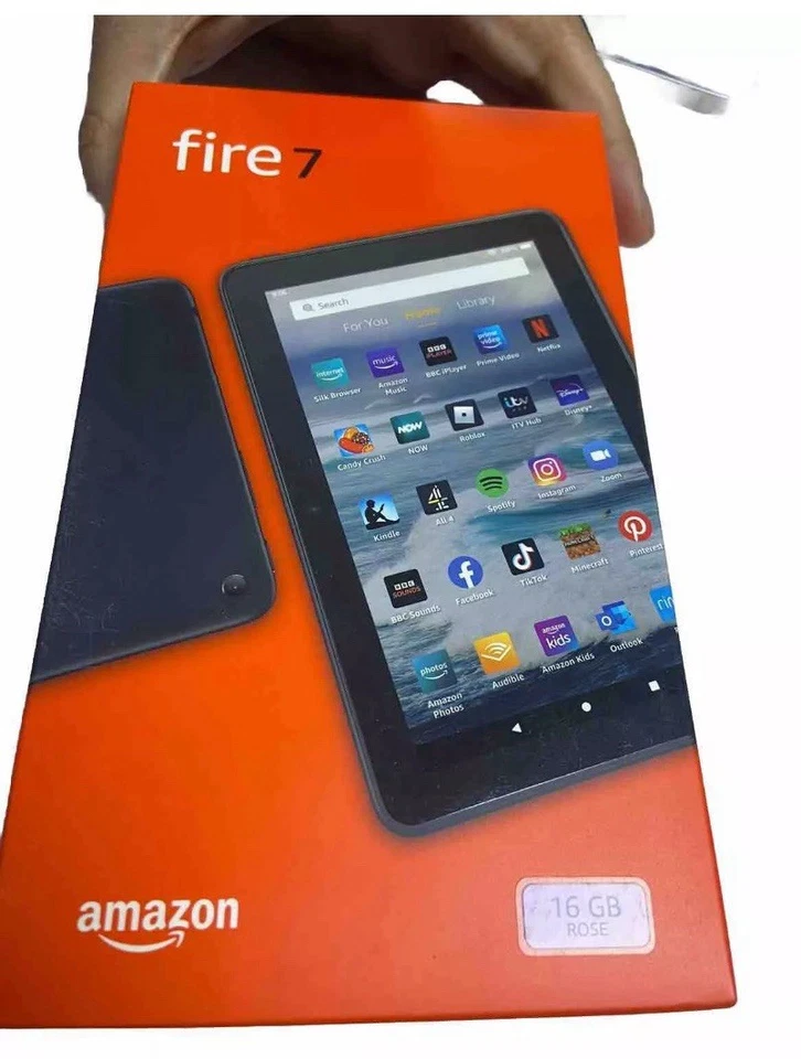 New Amazon Fire 7 16GB, Wi-Fi (12th Gen), 7 Inch Tablet - Rose - Image 2 of 2