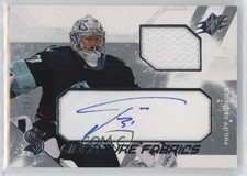 2023-24 SPx Signature Fabrics 26/99 Philipp Grubauer #SF-PG Auto 1kn1