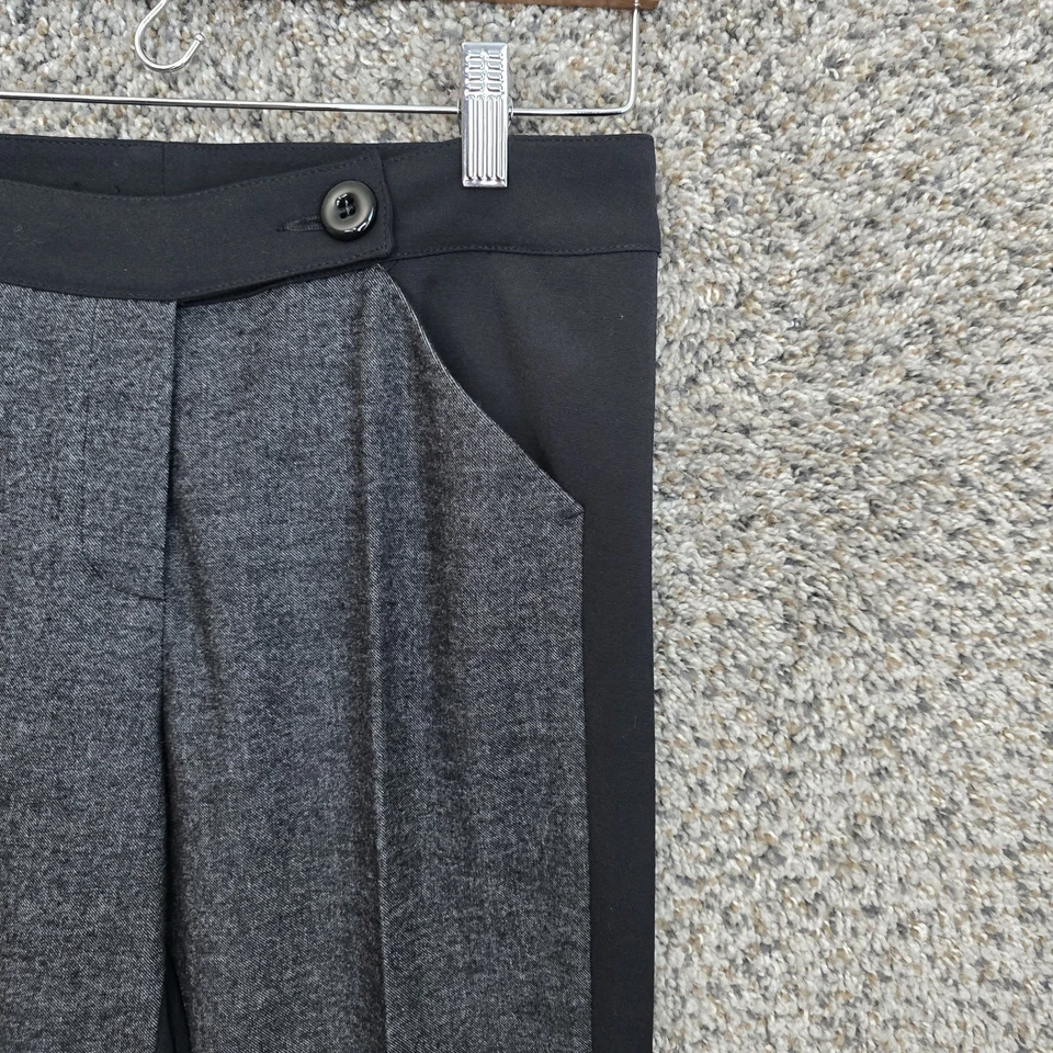 Pantalones Copine para mujer 36 EE. UU. 4 pantalones de punto jaspeado en contraste panel frontal Foto 2 de 4