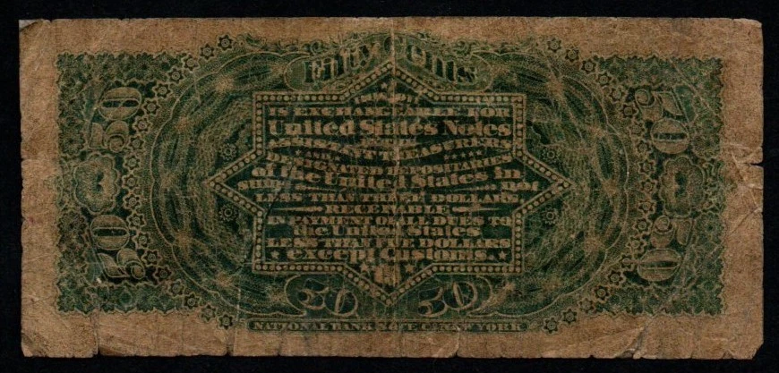 4th Issue 50c 1869-75 LINCOLN Fractional Currency! - Image 2 of 2