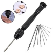 0.3-3.2mm Small Hand Drill With Drill Bits For Model Hobby DIY Woodworking