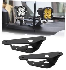 Bronco Dual A-Pillar Light Mount Bracket Lower Windshield Hinge Dual-Black