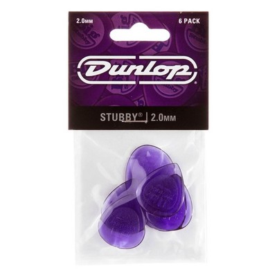 Dunlop 474P200 Stubby Jazz Picks 2,00 mm - Plektren Set