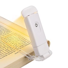 DEWENWILS Book Reading Light for Eye Protection , Rechargeable USB, White