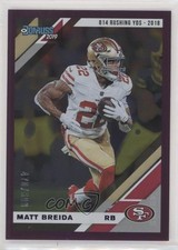 2019 Panini Donruss Stat Line Season 470/500 Matt Breida #221 7l6