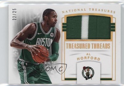 2017-18 Panini National Treasures Treasured Threads Prime 22/25 Al Horford 9t1