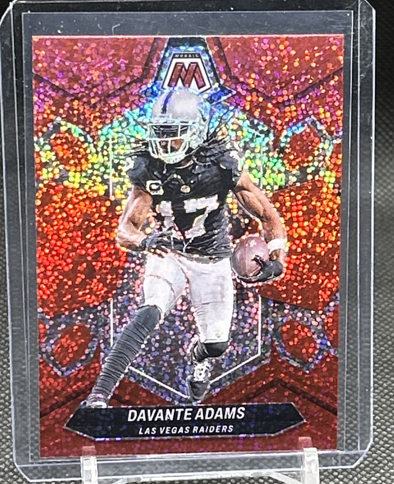 2024 Panini Mosaic - Davante Adams #115 Red Sparkle Prizm