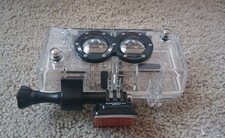 Dual GoPro Camera Case All Surface Mount Pre-owned Vg Condition