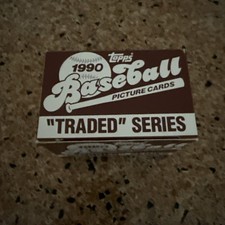 1990 Topps Traded Baseball Picture Cards Traded Series in Box 132 Cards 