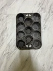 Vintage Wagner Ware 11 cup cast iron muffin/ popover baking pan made in USA