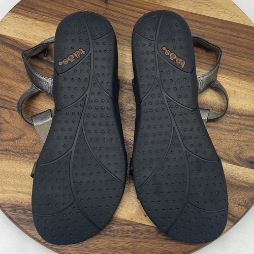 Taos Trophy 2 cuero peltre para mujer talla 10 sandalias cómodas ajustables plateadas - Imagen 12 de 13