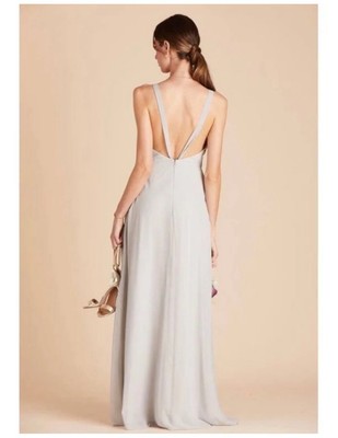 Birdy Grey Moni Convertible Dress Large Bridesmaid WEDDING NEW NWT Dove Grey