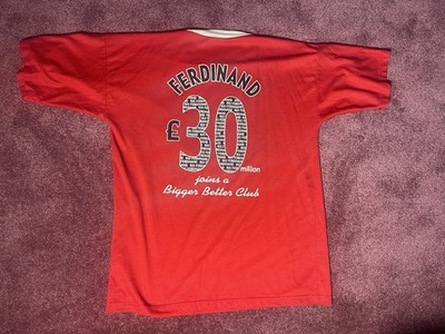 Manchester United Rio Ferdinand 2002 Jersey Shirt XL Big Better