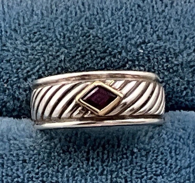 18K & Sterling Lorenzo Designer Ruby Ring
