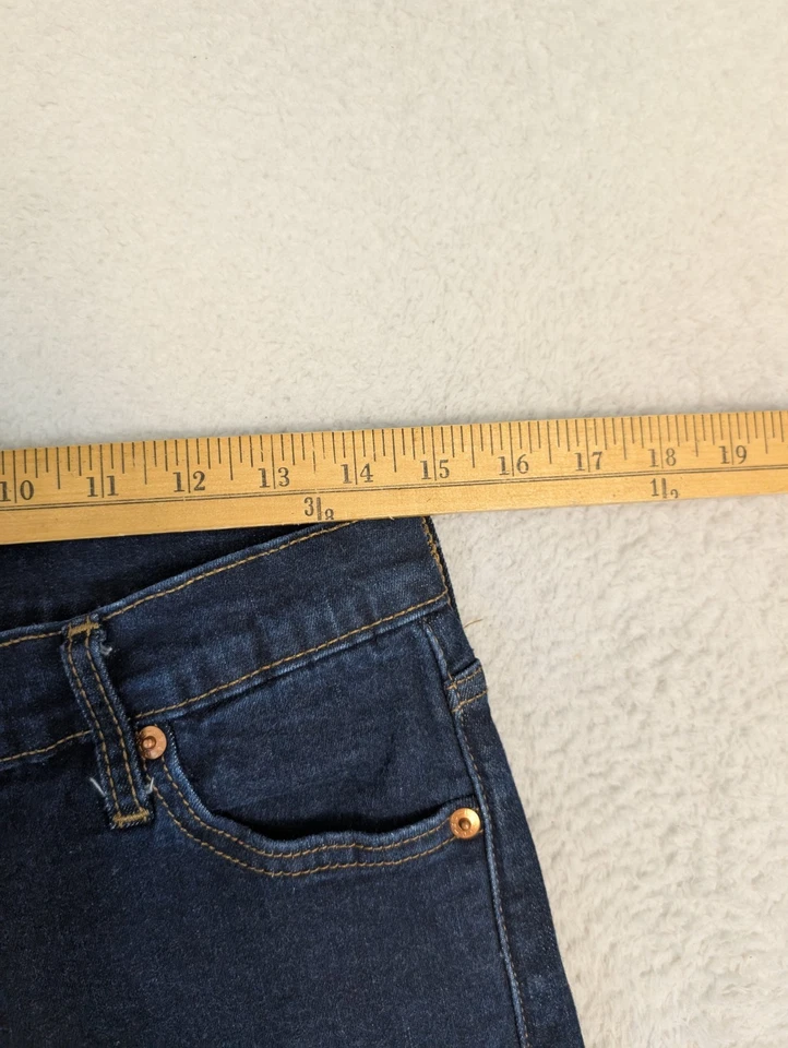 Pantalones de mezclilla elásticos rectos ajustados azul oscuro 30x30 Levis 513 para hombre Foto 2 de 4