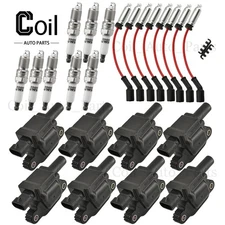 OEM Ignition Coil Spark Plug and Wire Kit for Cadillac Chevrolet GMC Pontiac V8