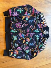 Exclusive ADIDAS Women’s POISONOUS FLORAL GARDEN Full Zip TRACK JACKET sz Small