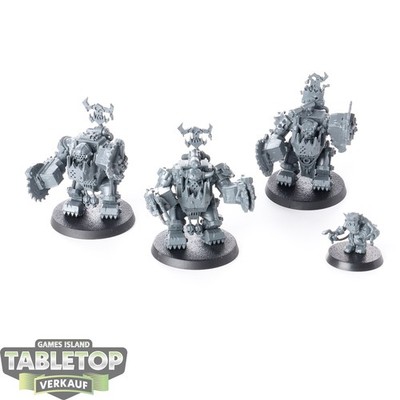 Orks - 3 Big Mek in Mega Armour - unbemalt