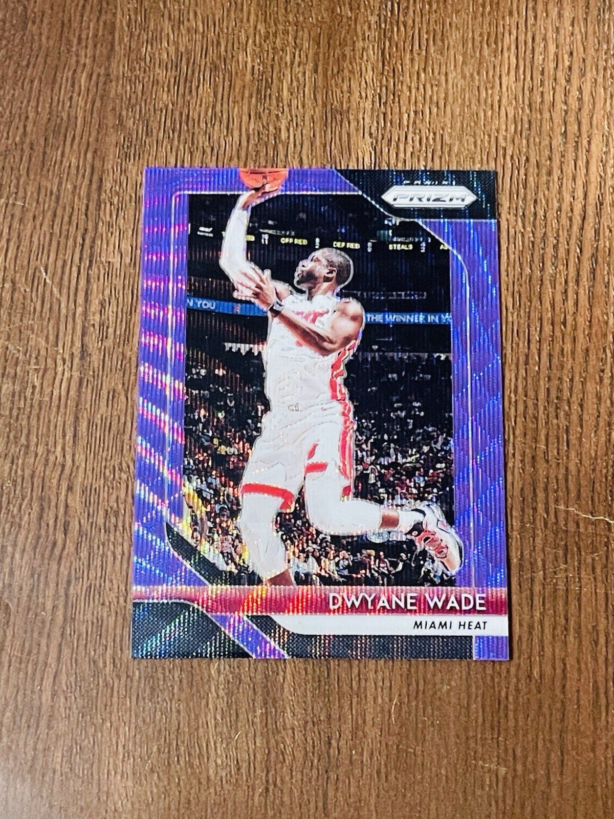 2018-19 Panini Prizm - Dwyane Wade #206 Purple Wave Prizm