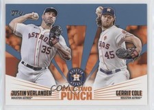 2023 Topps Series 1 One-Two Punch Blue Gerrit Cole Justin Verlander #12P-18 s5j