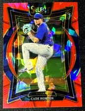 Cade Horton 2025 Panini Select Red Cracked ICE RC Rookie Card #/299 Cubs