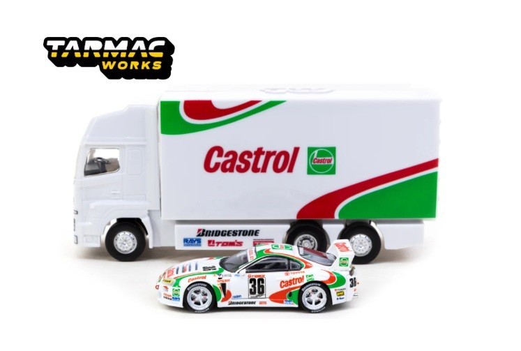TARMAC WORKS HOBBY64 TOYOTA SUPRA GT JGTC 1995 Castrol M. Sekiya