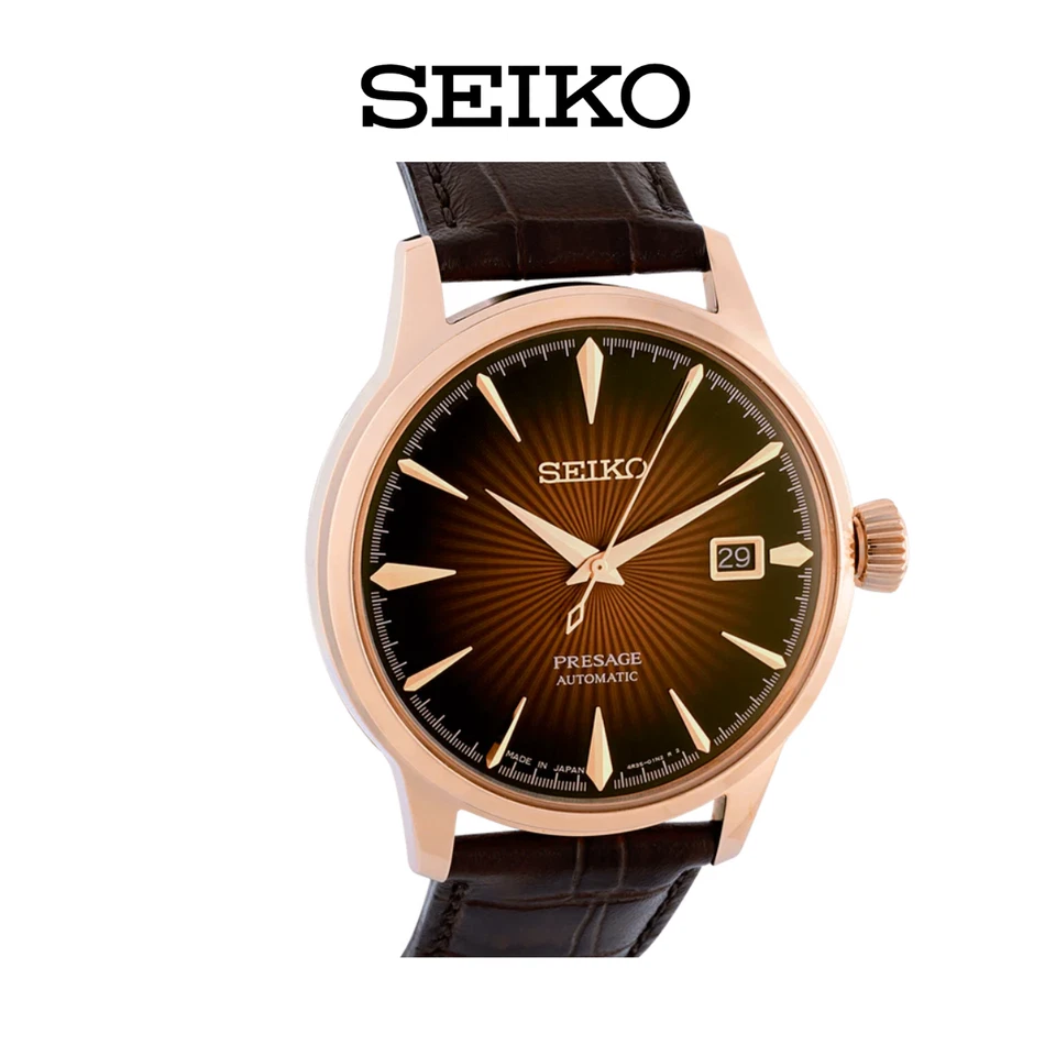 Seiko Presage SRPB46J1 Cocktail Time "Manhattan" 40,5 mm marrón degradado automático Foto 4 de 4