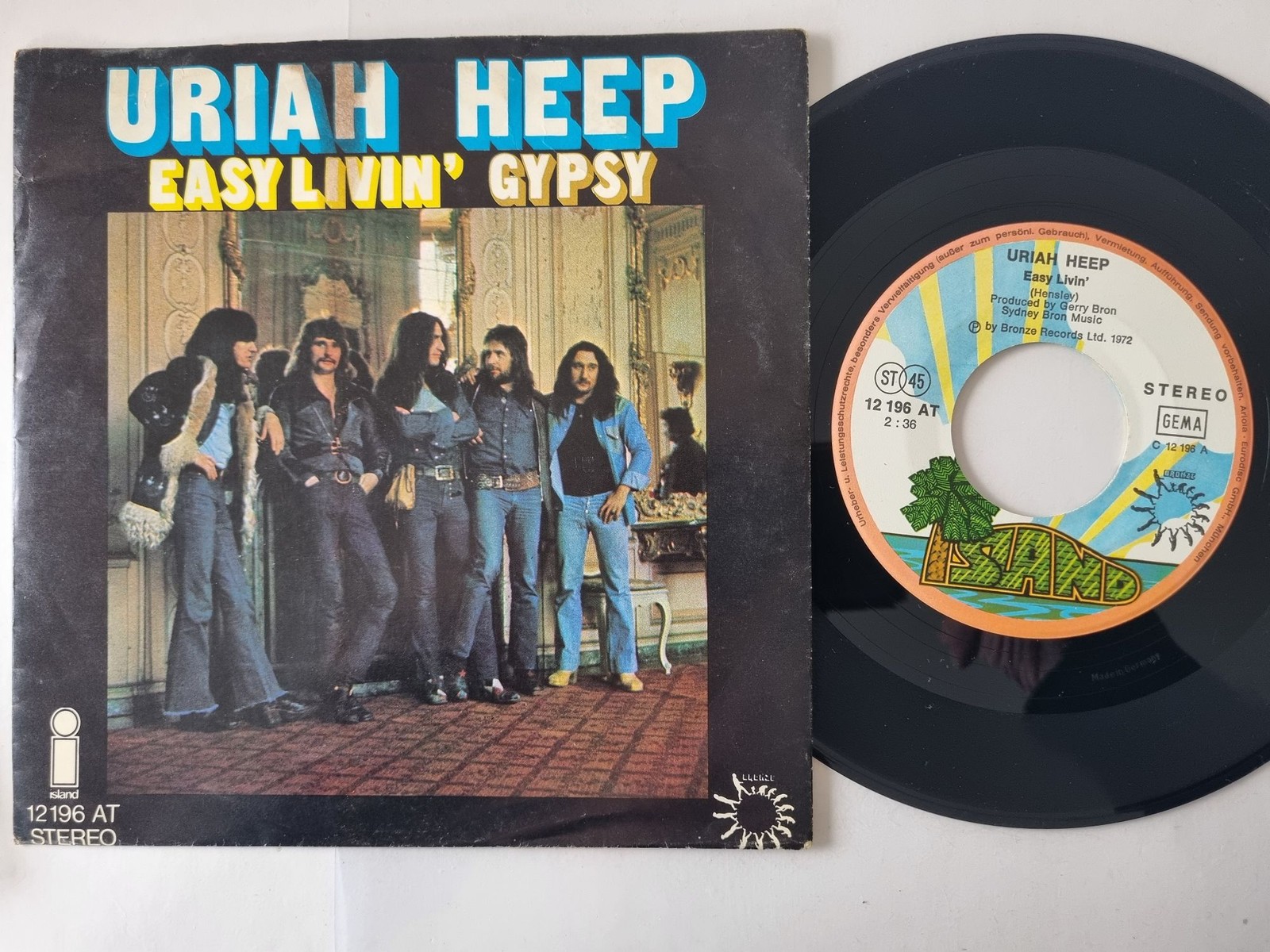 Uriah Heep - Easy Livin' 7'' Vinyl Germany