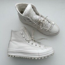 Converse Chuck Taylor All Star Lift Ripple High Top Sneakers Womens Size 6 White