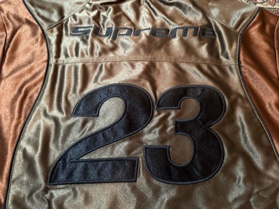 Supreme x Jordan Warm Up Jersey - Size Large Tall - Olive Brown