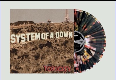 System of a Down Toxicity exclusive Black liquid red yellow black splatt PRESALE