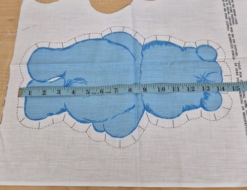 Spring Industries Care Bear Grumpy Bear Cut And Sew Panel Blue Bear #6712 - Picture 10 of 10