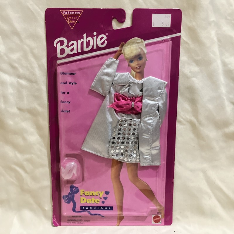 Sealed BARBIE DOLL FASHIONS FANCY DATE 68305 1995 EASY TO DRESS Mattel Clothes