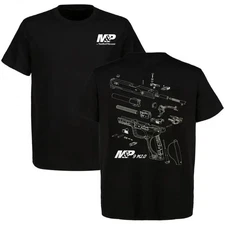 Smith & Wesson M&P 9 M2.0 Exploded View T-Shirt,Tactical Apparel